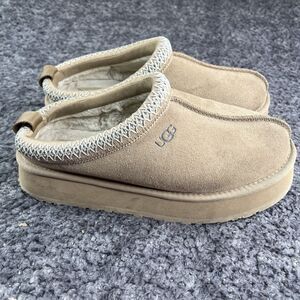 UGG Tazz Mustard Seed Suede Mule Platform Shoes WOMEN'S SLIPPERS SIZE US 9